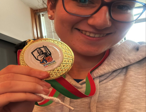 ¡Nuestra profe es una campeona!